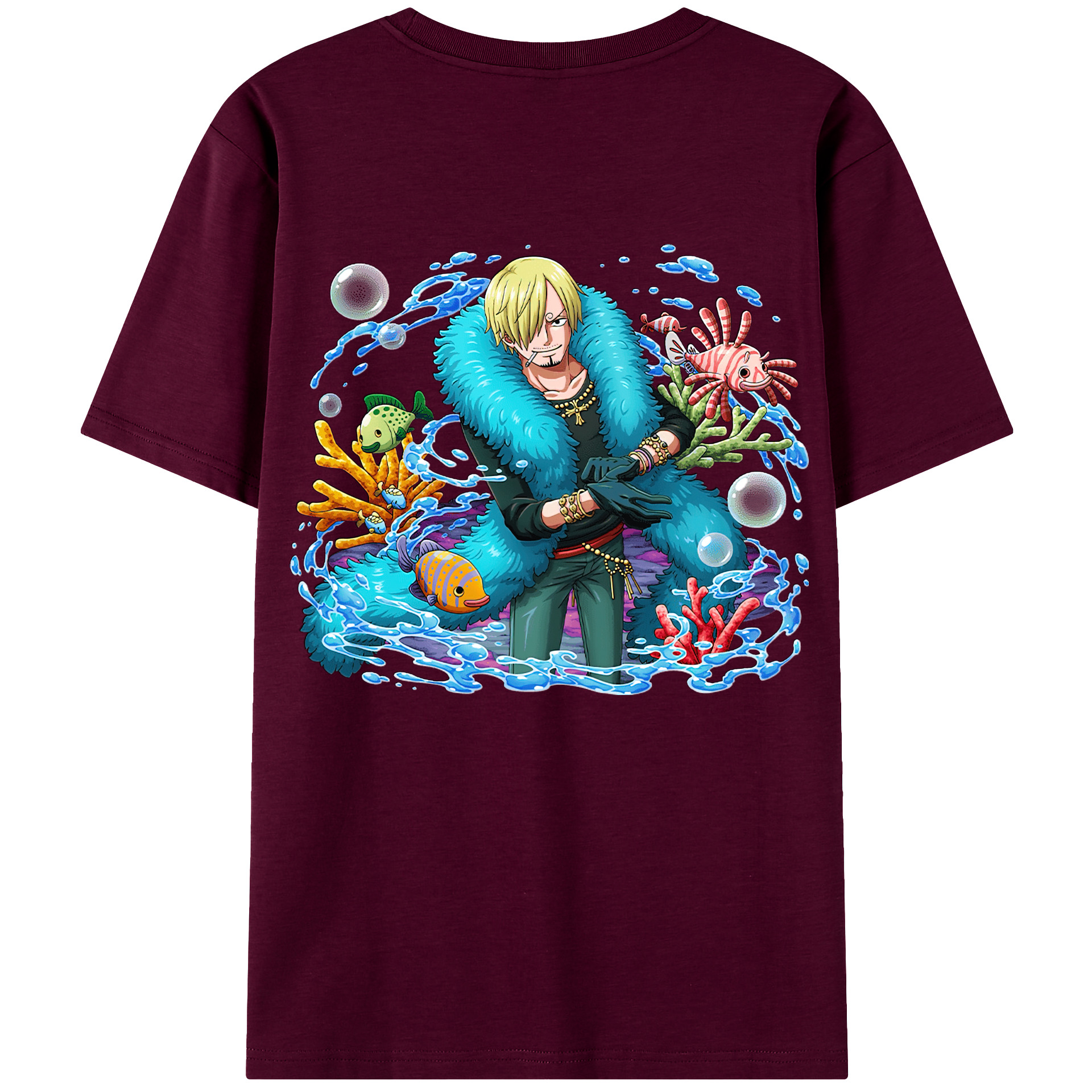 （画像用） ワンピース サンジ ONE PIECE Sanji レディース半袖Tシャツ(バックプリント)